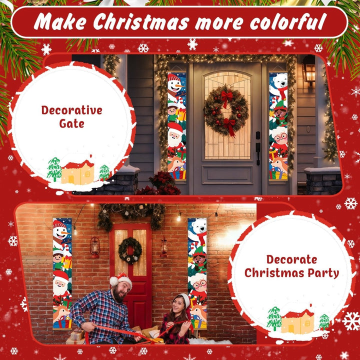 Paint By Numbers KitPorch Sign - Kids and Animals Christmas Group - isuvio