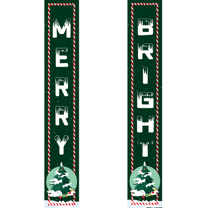 Paint By Numbers KitPorch Sign - Merry and Bright Letters - isuvio