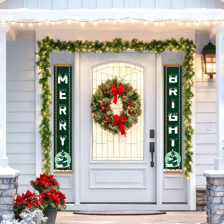 Paint By Numbers KitPorch Sign - Merry and Bright Letters - isuvio