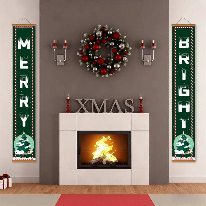 Paint By Numbers KitPorch Sign - Merry and Bright Letters - isuvio
