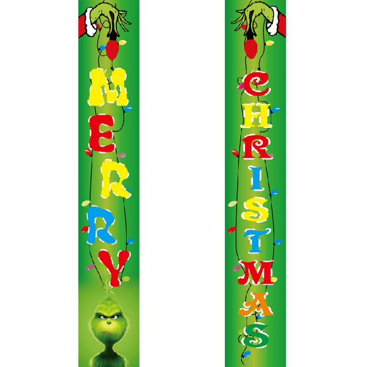 Paint By Numbers KitPorch Sign - Merry Christmas Ornaments Letters - isuvio