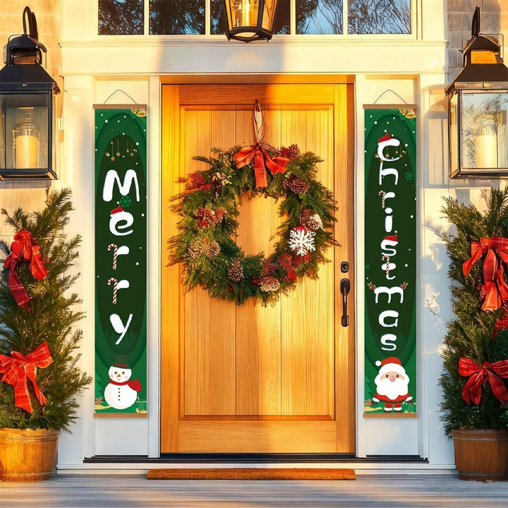 Paint By Numbers KitPorch Sign - Merry Christmas Snowman - isuvio
