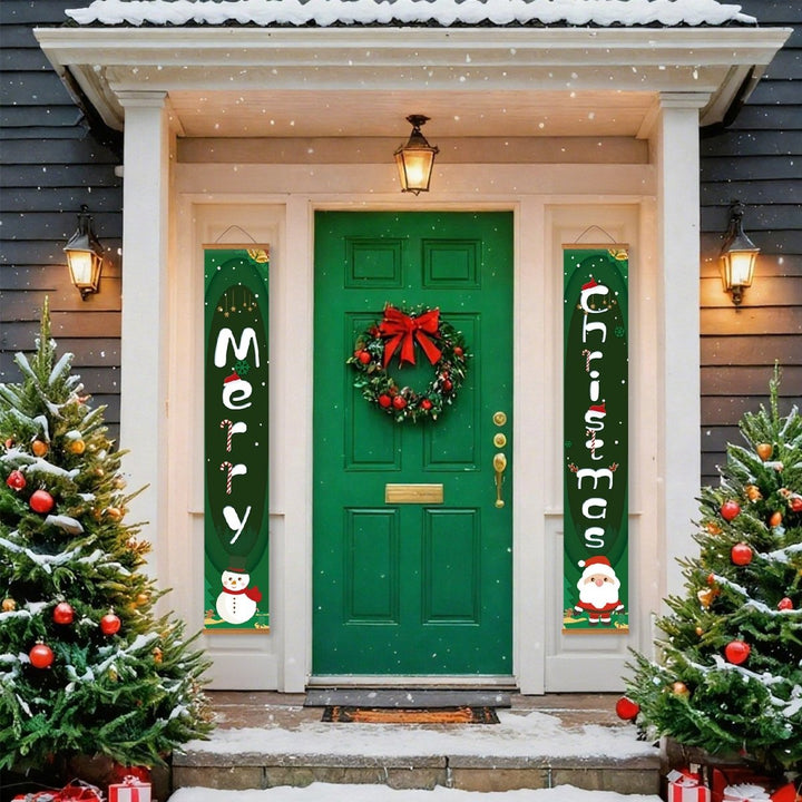 Paint By Numbers KitPorch Sign - Merry Christmas Snowman - isuvio