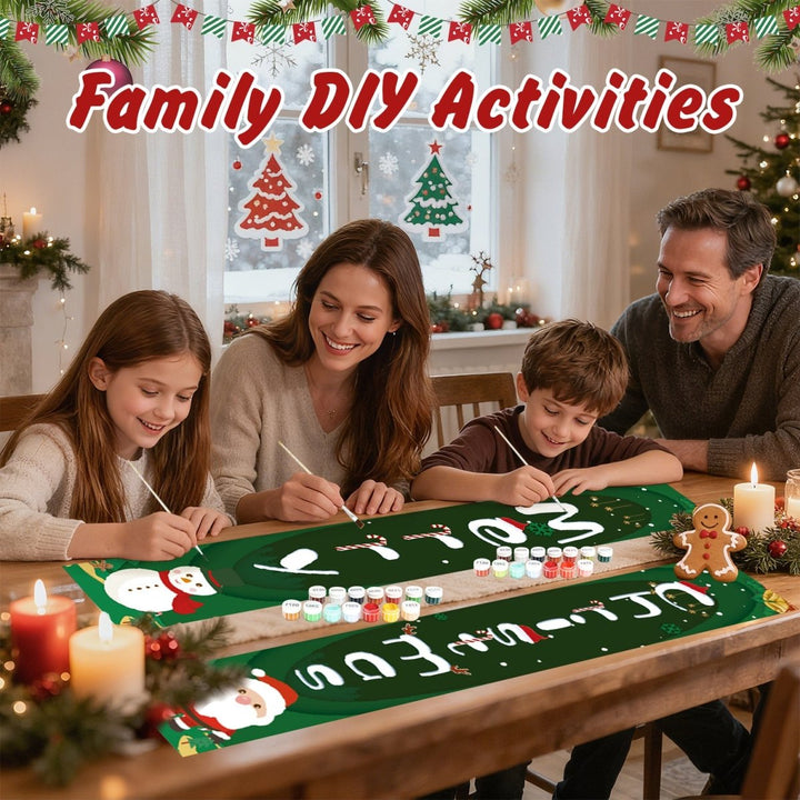 Paint By Numbers KitPorch Sign - Merry Christmas Snowman - isuvio