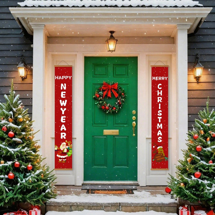 Paint By Numbers KitPorch Sign - New Year and Christmas Letters - isuvio
