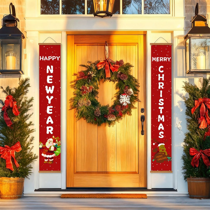 Paint By Numbers KitPorch Sign - New Year and Christmas Letters - isuvio