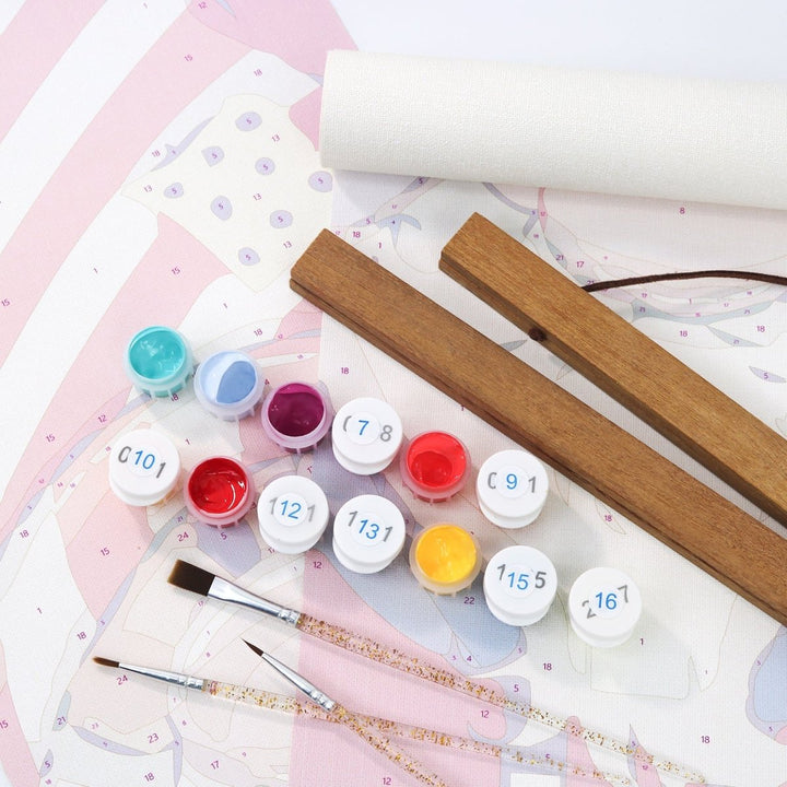 Paint By Numbers KitPorch Sign - New Year and Christmas Letters - isuvio