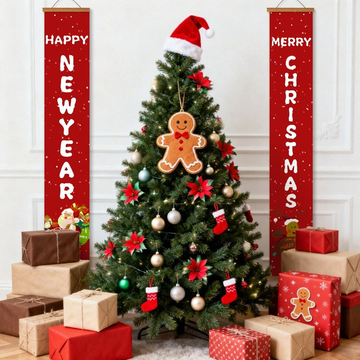 Paint By Numbers KitPorch Sign - New Year and Christmas Letters - isuvio