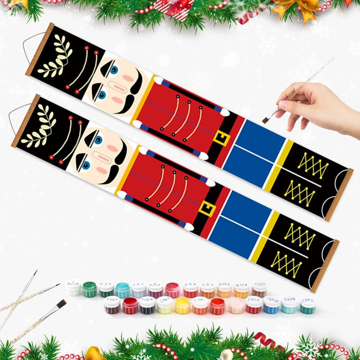 Paint By Numbers KitPorch Sign - Nutcracker Black Hat Pair - isuvio