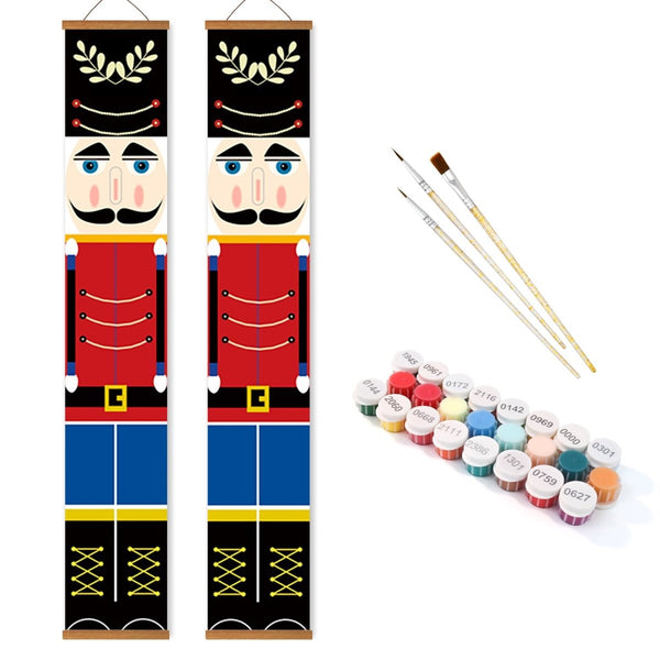 Paint By Numbers KitPorch Sign - Nutcracker Black Hat Pair - isuvio