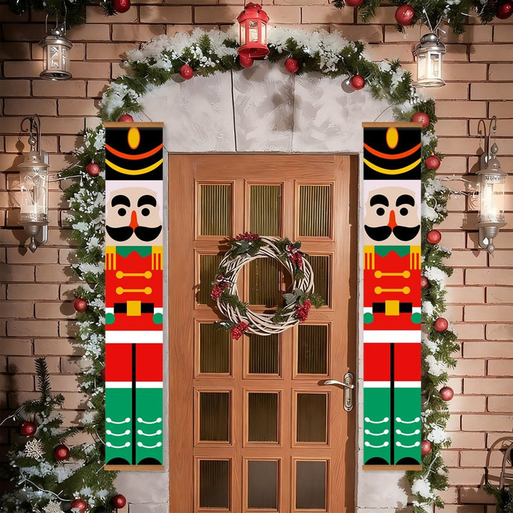 Paint By Numbers KitPorch Sign - Nutcracker Black Red Pair - isuvio