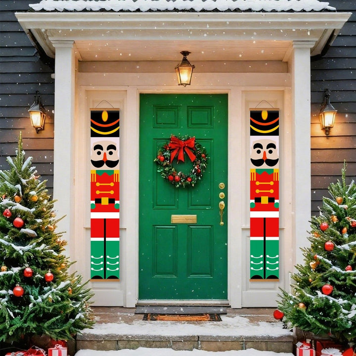 Paint By Numbers KitPorch Sign - Nutcracker Black Red Pair - isuvio