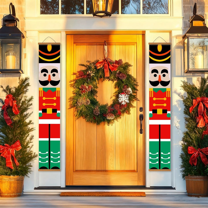 Paint By Numbers KitPorch Sign - Nutcracker Black Red Pair - isuvio