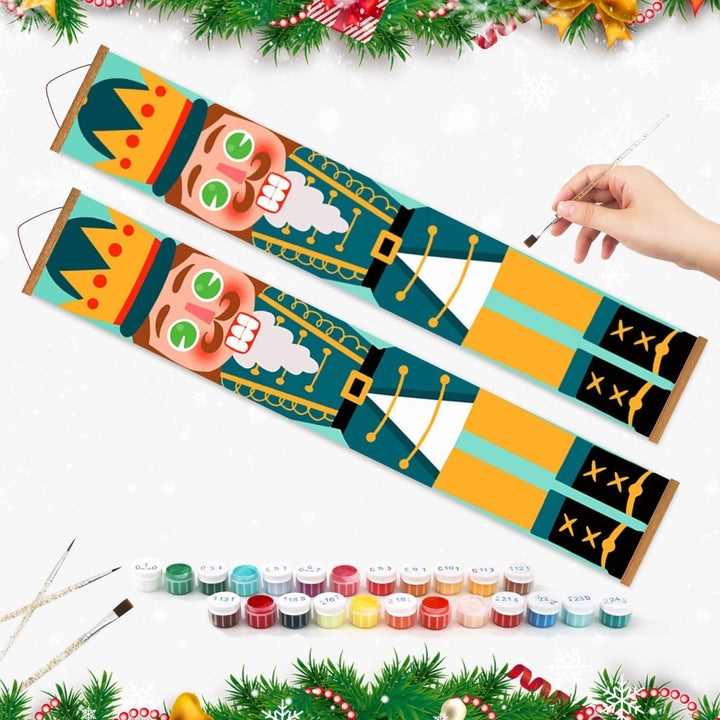 Paint By Numbers KitPorch Sign - Nutcracker Gold Epaulet Pair - isuvio