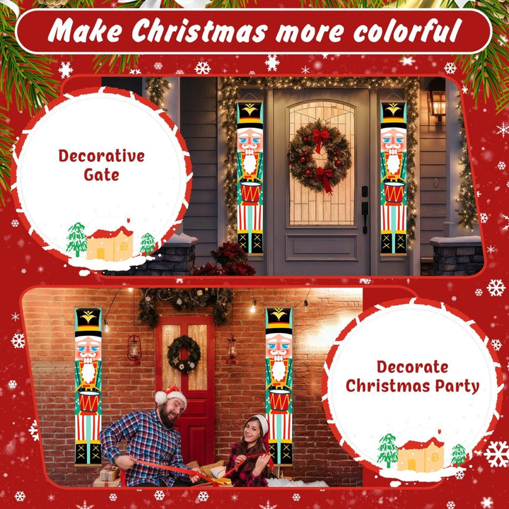 Paint By Numbers KitPorch Sign - Nutcracker Green Drum Major Pair - isuvio