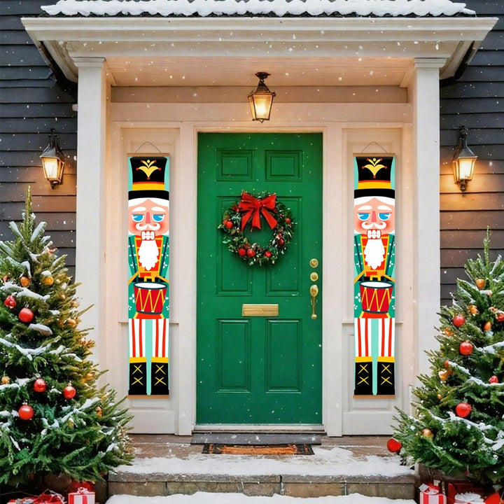 Paint By Numbers KitPorch Sign - Nutcracker Green Drum Major Pair - isuvio
