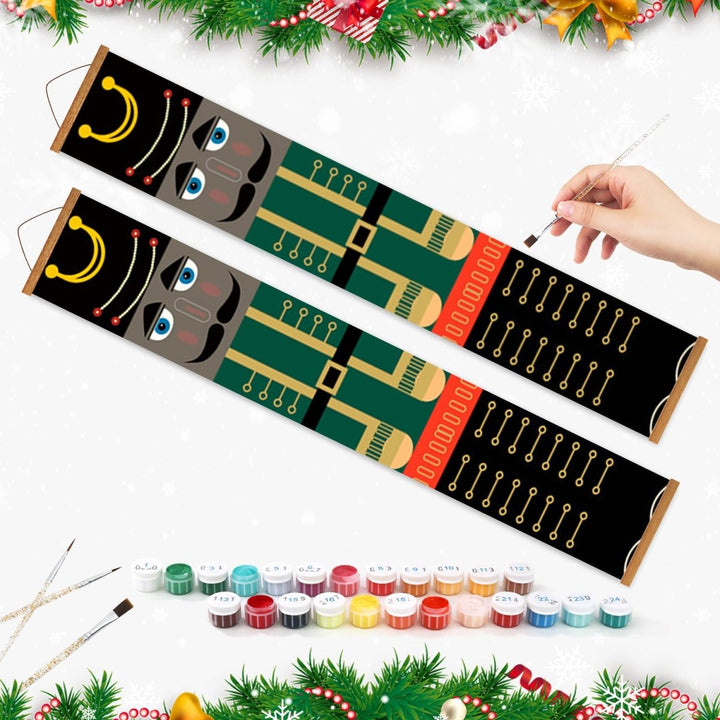 Paint By Numbers KitPorch Sign - Nutcracker Green Uniform Pair - isuvio