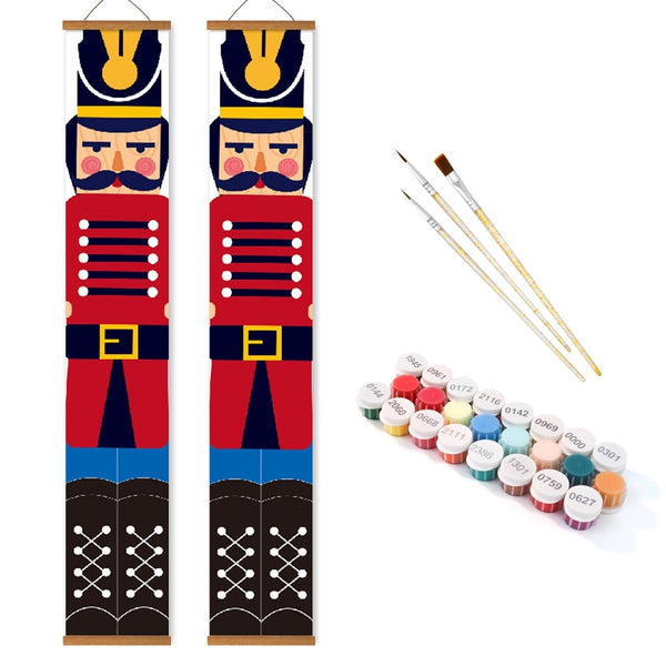 Paint By Numbers KitPorch Sign - Nutcracker Guards - isuvio