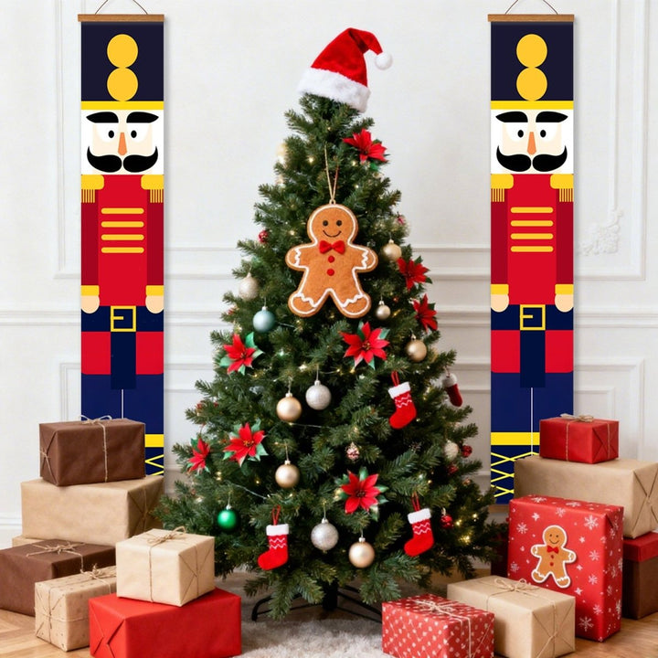 Paint By Numbers KitPorch Sign - Nutcracker Red Blue Uniform Pair - isuvio