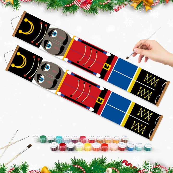 Paint By Numbers KitPorch Sign - Nutcracker Red Uniform Pair - isuvio