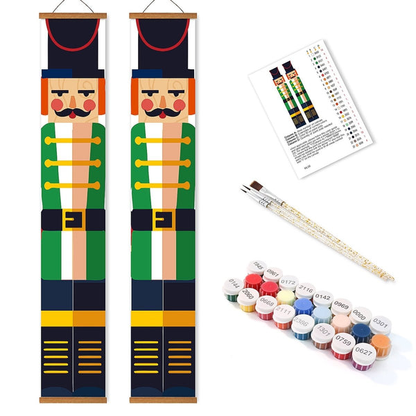Paint By Numbers KitPorch Sign - Nutcracker Soldiers - isuvio