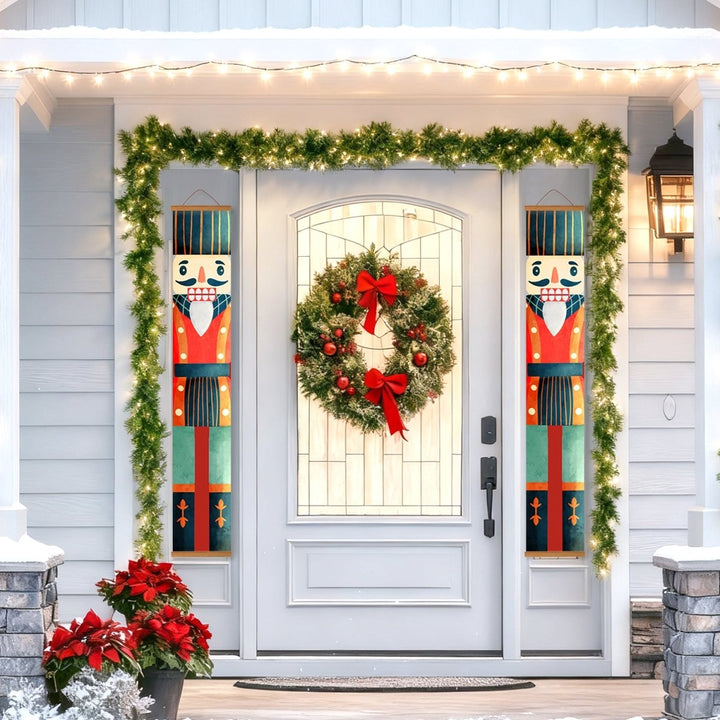 Paint By Numbers KitPorch Sign - Nutcracker Teal Coat Pair - isuvio