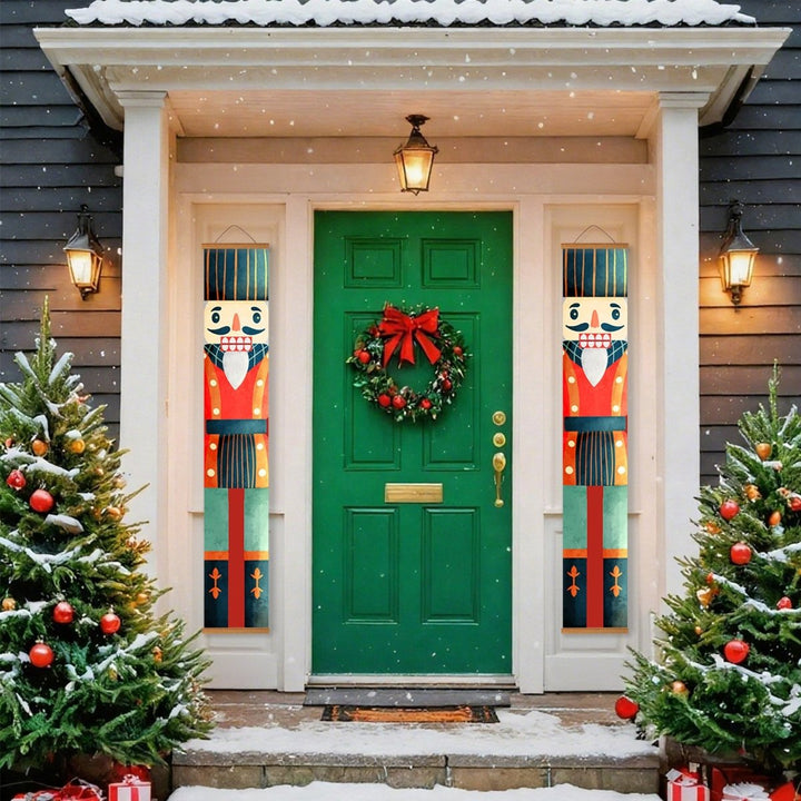 Paint By Numbers KitPorch Sign - Nutcracker Teal Coat Pair - isuvio