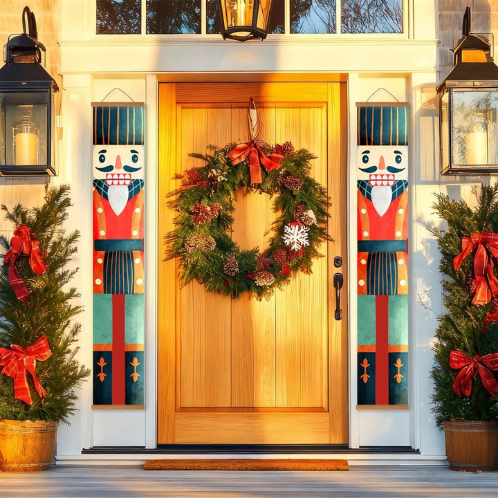 Paint By Numbers KitPorch Sign - Nutcracker Teal Coat Pair - isuvio