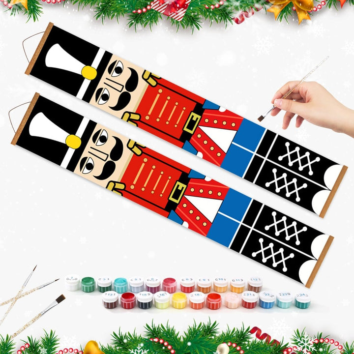 Paint By Numbers KitPorch Sign - Nutcracker White Shako Pair - isuvio