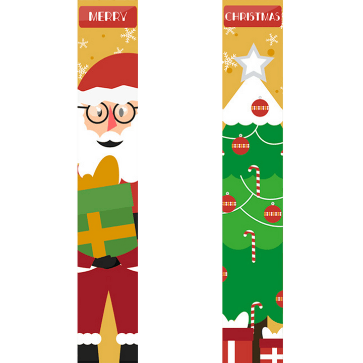 Paint By Numbers KitPorch Sign - Santa Faces and Gift Stack - isuvio