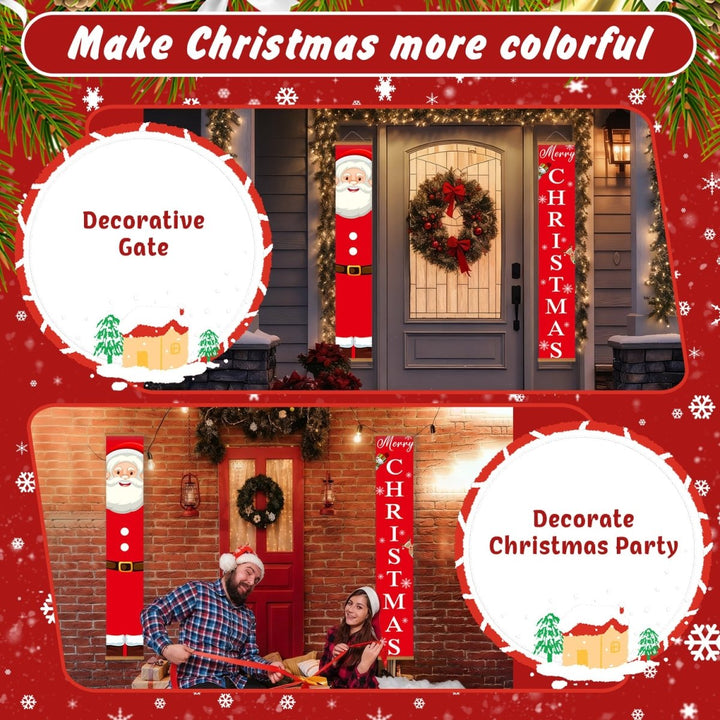 Paint By Numbers KitPorch Sign - Santa Figure and Christmas Letters - isuvio