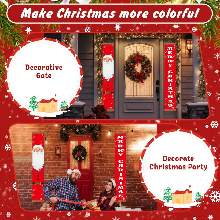Paint By Numbers KitPorch Sign - Santa Suit and Merry Christmas Letters - isuvio