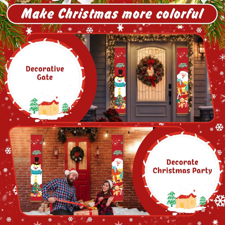Paint By Numbers KitPorch Sign - Snowman and Santa - isuvio