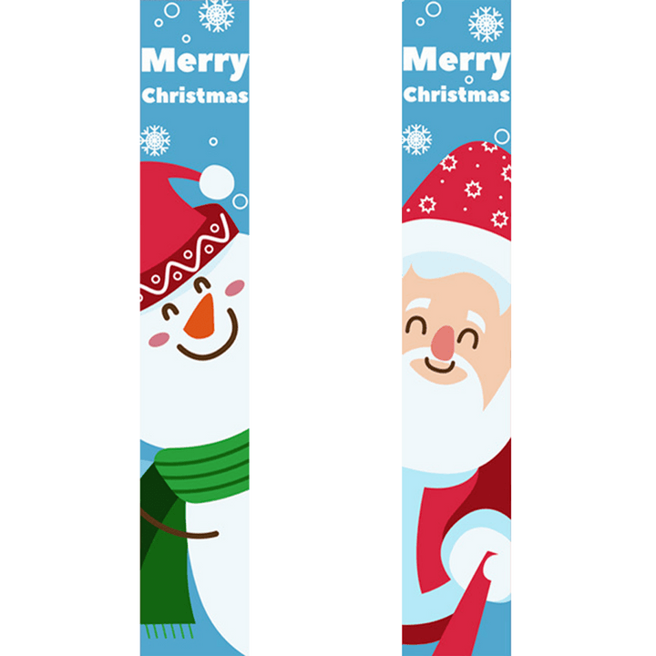 Paint By Numbers KitPorch Sign - Snowman and Santa Duo - isuvio