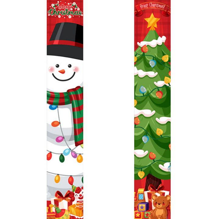 Paint By Numbers KitPorch Sign - Snowman and Star Tree - isuvio