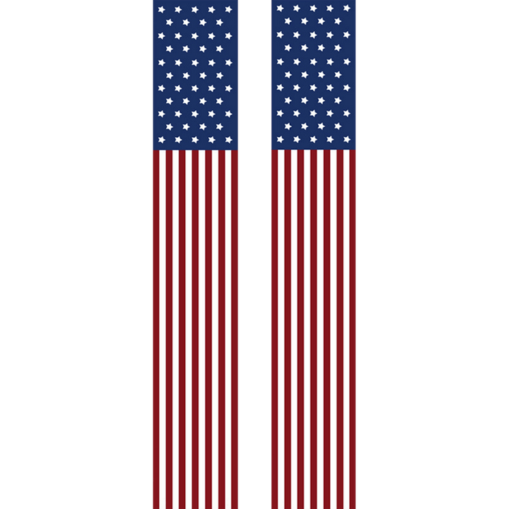Paint By Numbers KitPorch Sign - USA Flag Stripes Pair - isuvio