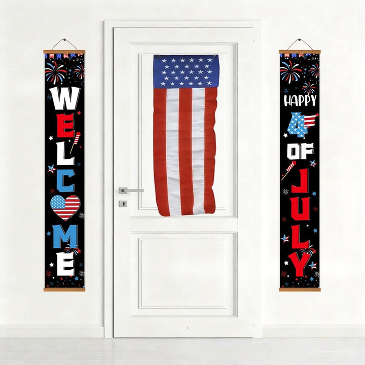 Paint By Numbers KitPorch Sign - Welcome and July 4 - isuvio