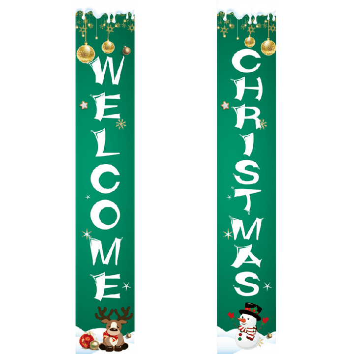 Paint By Numbers KitPorch Sign - Welcome Christmas Ornaments - isuvio