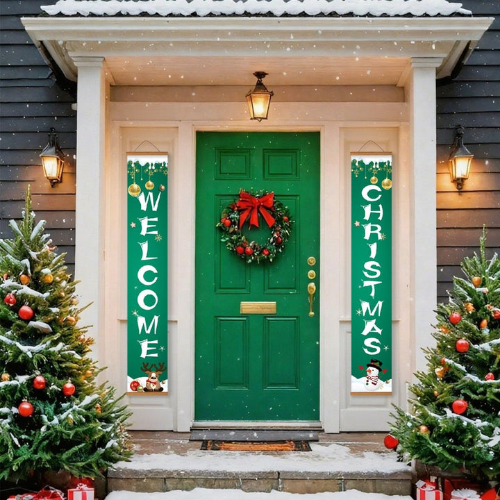 Paint By Numbers KitPorch Sign - Welcome Christmas Ornaments - isuvio
