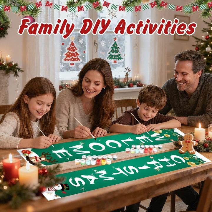 Paint By Numbers KitPorch Sign - Welcome Christmas Ornaments - isuvio