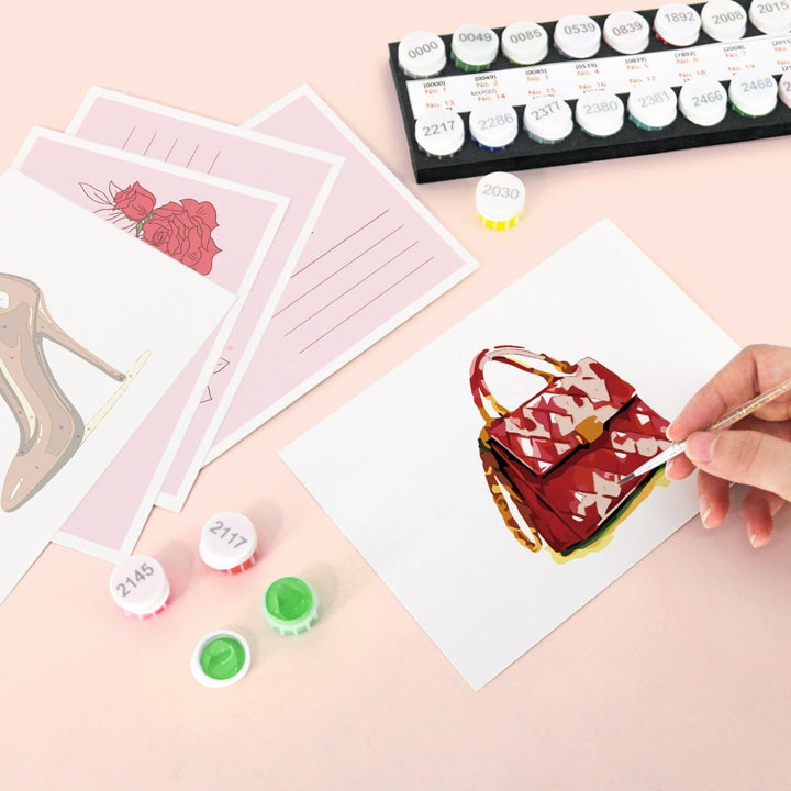 Paint By Numbers KitPostcard Beauty No.6 - isuvio