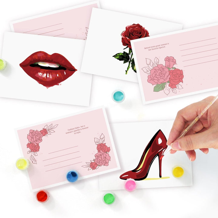 Paint By Numbers KitPostcard Beauty No.6 - isuvio