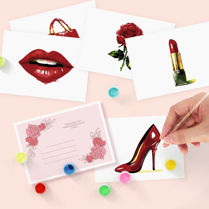 Paint By Numbers KitPostcard Beauty No.6 - isuvio