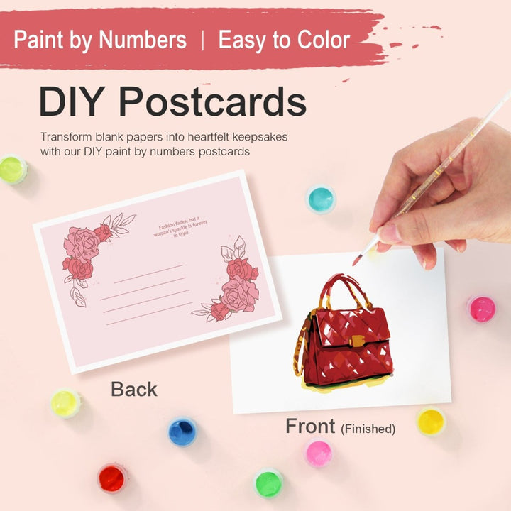Paint By Numbers KitPostcard Beauty No.6 - isuvio