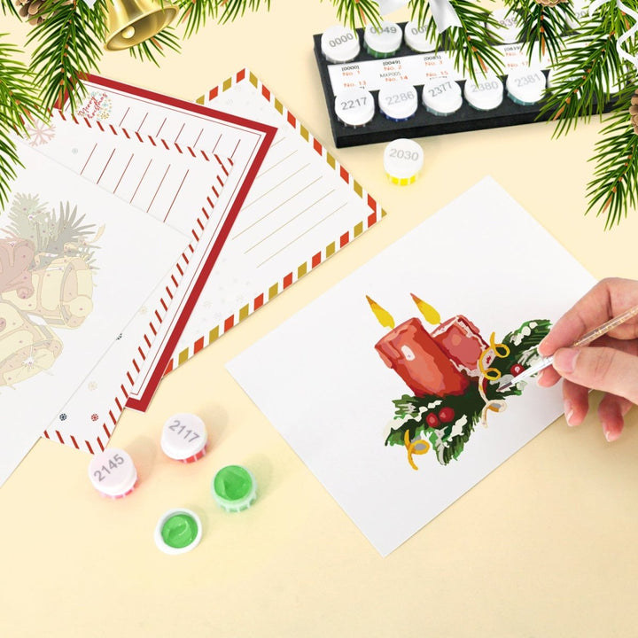 Paint By Numbers KitPostcard Christmas No.7 - isuvio