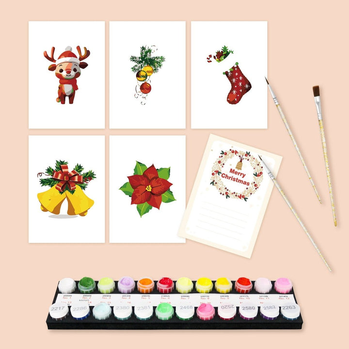 Paint By Numbers KitPostcard Christmas No.8 - isuvio