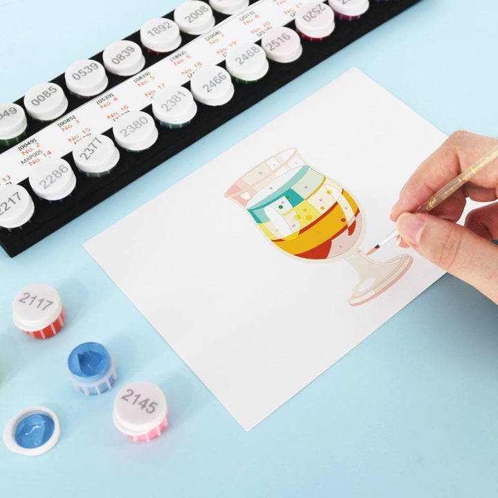 Paint By Numbers KitPostcard Drinks No.3 - isuvio