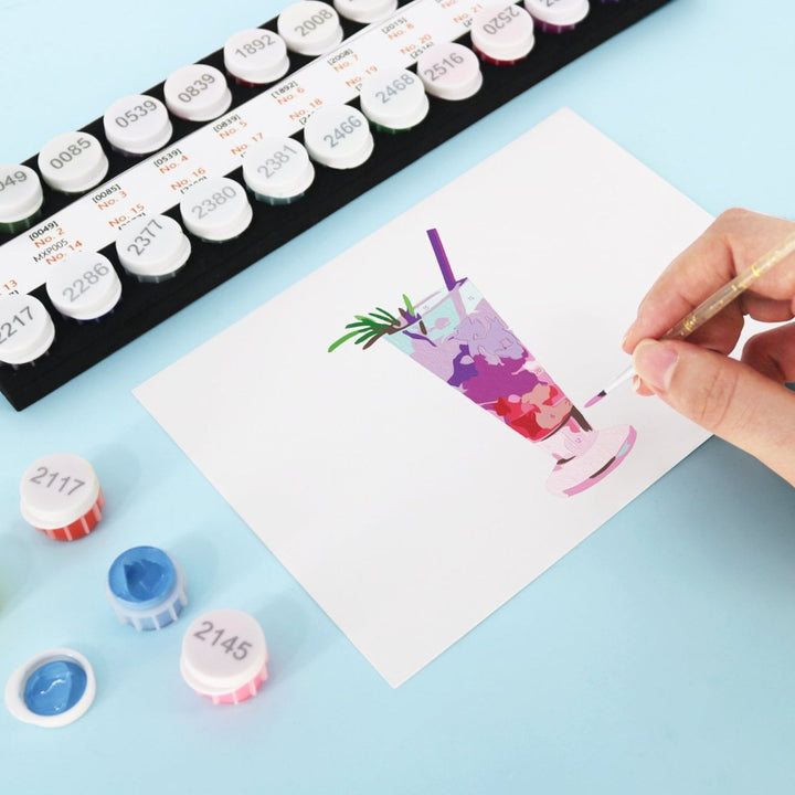 Paint By Numbers KitPostcard Drinks No.5 - isuvio