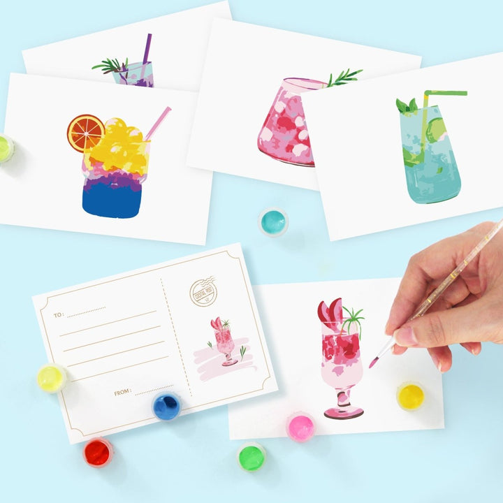 Paint By Numbers KitPostcard Drinks No.5 - isuvio