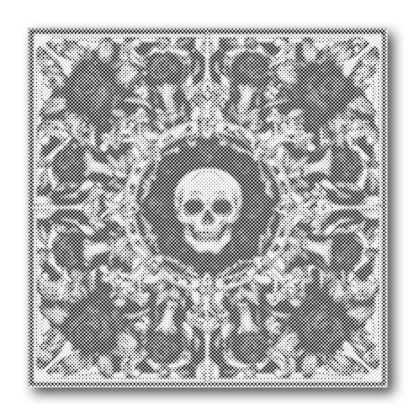 Dot PaintingSkull Mandala Frame - isuvio